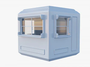 Security Guard Booth 3D Model