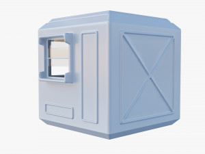 Security Guard Booth 3D Model