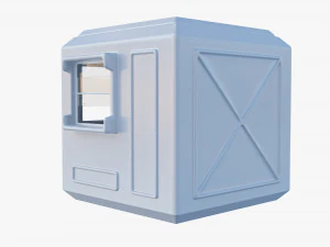 Security Guard Booth 3D Model