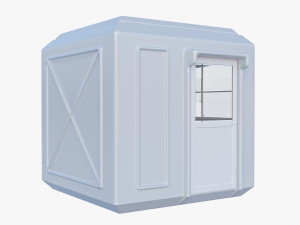 Security Guard Booth 3D Model