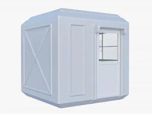 Security Guard Booth 3D Model