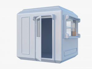 Security Guard Booth 3D Model