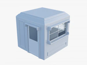 Security Guard Booth 3D Model