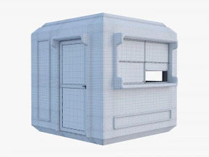 Security Guard Booth 3D Model