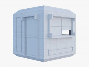 Security Guard Booth 3D Model