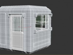 Security Guard Booth 3D Model
