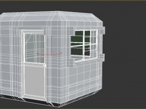 Security Guard Booth 3D Model