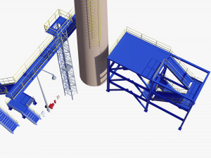 Metal tower for factory 3Dモデル