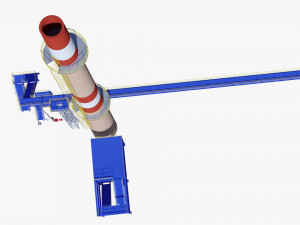 Metal tower for factory 3Dモデル