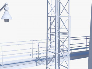 Metal tower for factory 3Dモデル