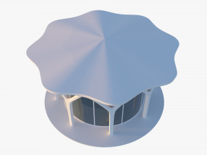 Parametric cylindir building 3D Модель