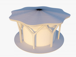 Parametric cylindir building 3D Модель