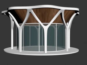 Parametric cylindir building 3D Model