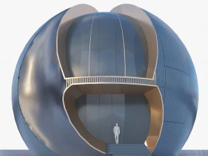 Future Sphere building 3D Model