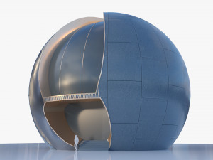 Future Sphere building 3D Model