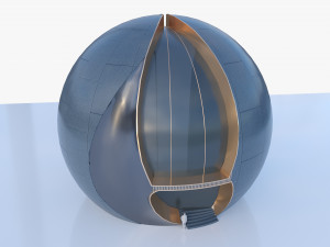 Future Sphere building 3D Model
