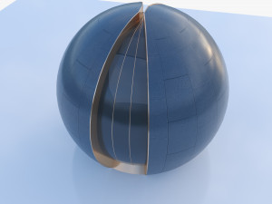 Future Sphere building 3D Model
