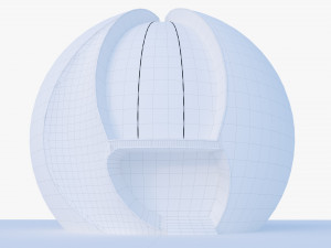 Future Sphere building 3D Model