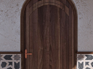 Islamic Architecture Arched Building 3D Model