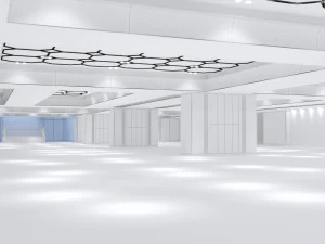 Hall de entrada del edificio Modelo 3D