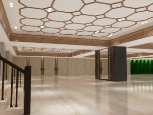 Hall de entrada del edificio Modelo 3D