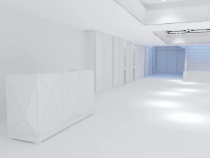 Hall de entrada del edificio Modelo 3D
