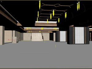 Hall de entrada del edificio Modelo 3D