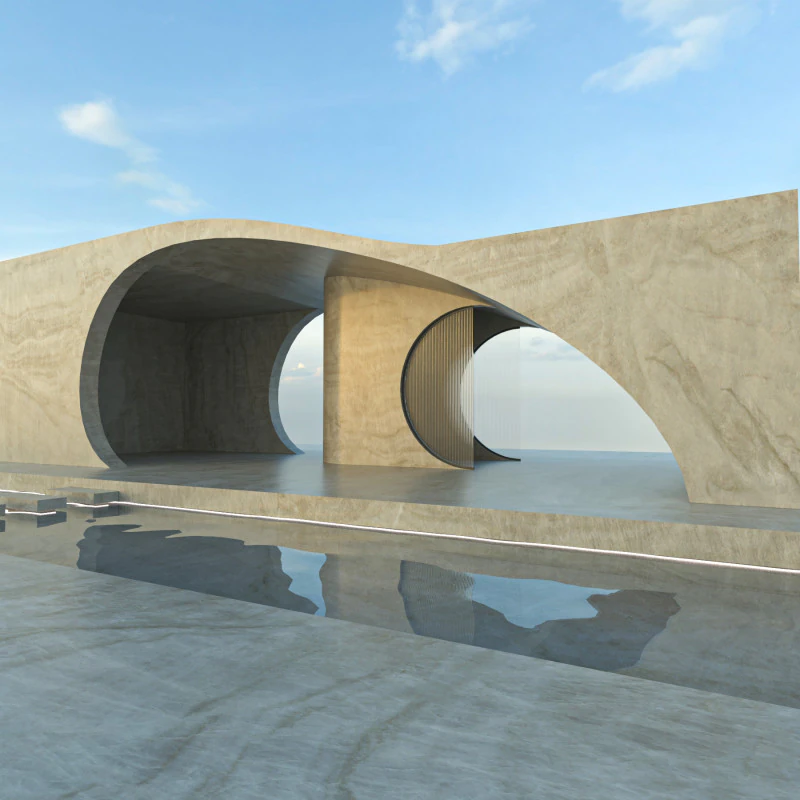 Futuristic garden house 3D Model .c4d .max .obj .3ds .fbx .stl .blend 