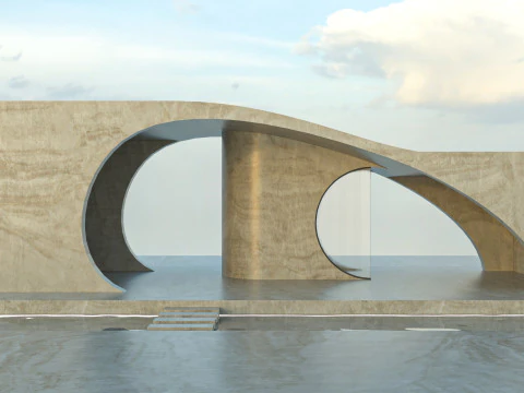 Futuristic garden house 3D Model