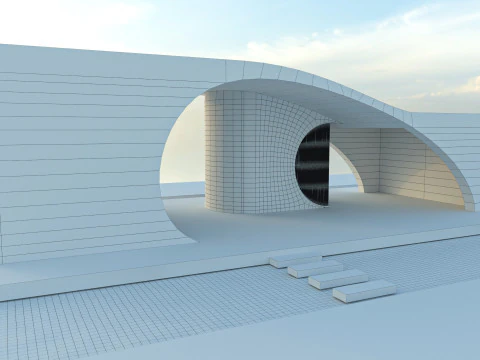 Futuristic garden house 3D Model