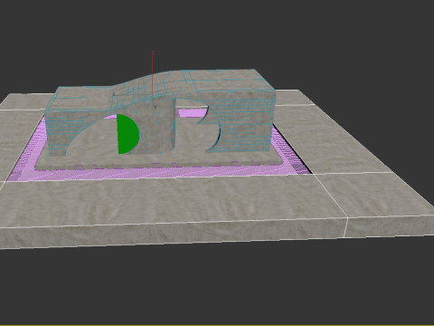 Futuristic garden house Modello 3D