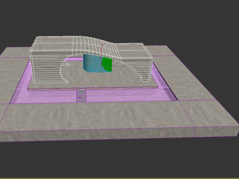 Futuristic garden house Modello 3D