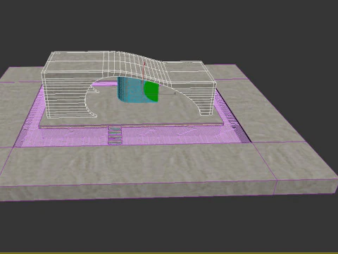 Futuristic garden house 3D Model