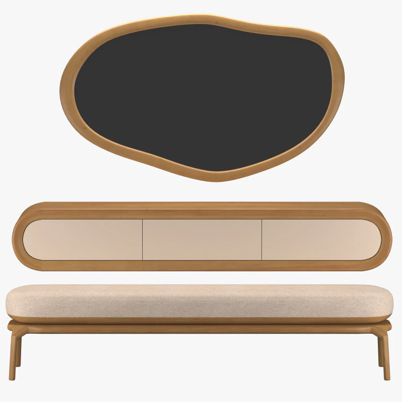 Makeup vanity 3D Model .c4d .max .obj .3ds .fbx .stl .blend