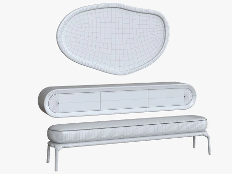 Makeup vanity 3D Model