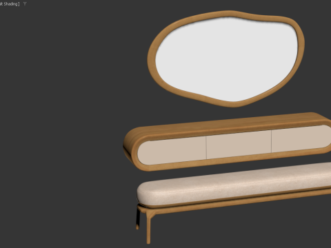 Makeup vanity Modelo 3D