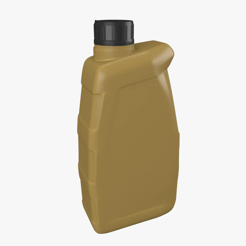 Plastic canister 1L 3D Model .c4d .max .obj .3ds .fbx .stl .blend
