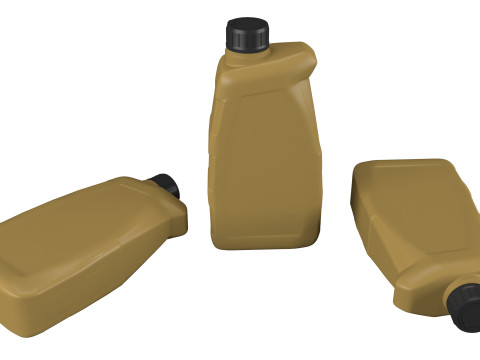 Plastic canister 1L 3D Model