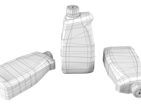 Plastic canister 1L 3D Model