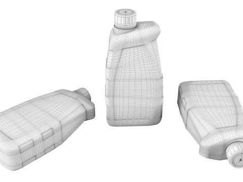 Plastic canister 1L 3D Model