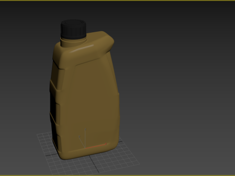 Plastic canister 1L 3D Model