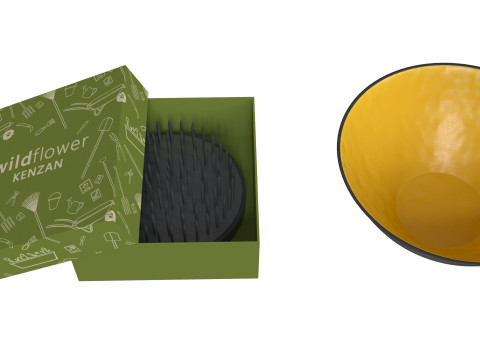Wildflower box Kenzan Bowl Flowers Modelo 3D