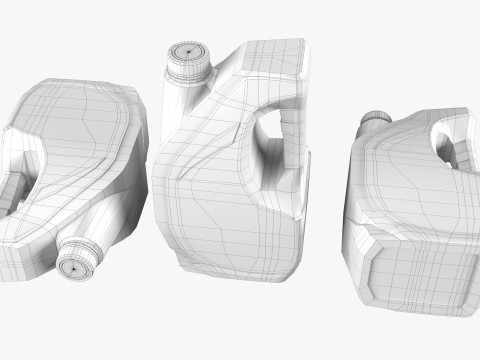 Plastic canister 4L Model 3D