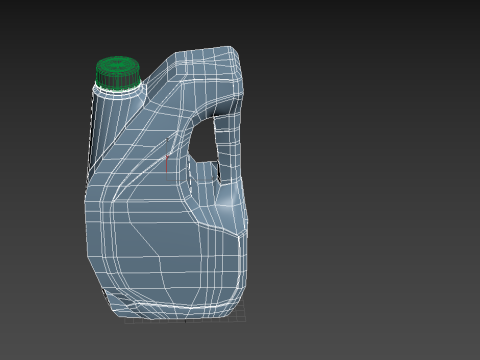 Plastic canister 4L Model 3D