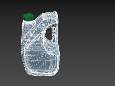 Plastic canister 4L Model 3D