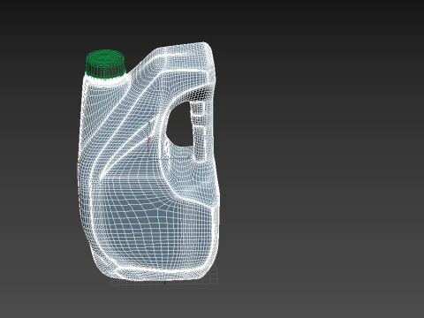 Plastic canister 4L 3D Model
