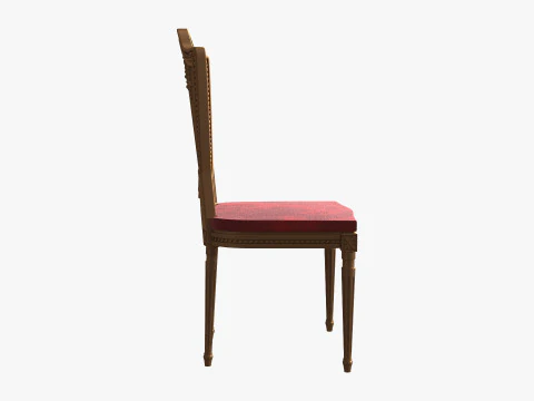 Wedding chair gold 3D Model