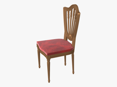 Wedding chair gold Model 3D
