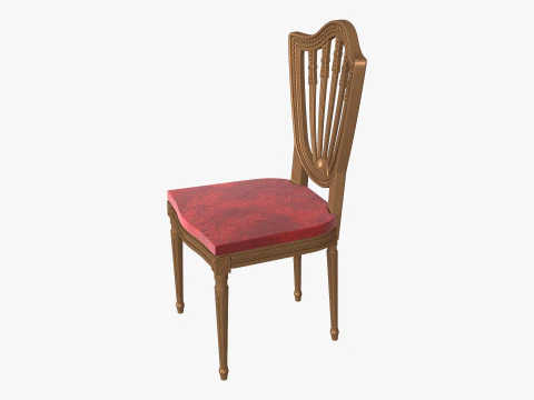Wedding chair gold 3D Model