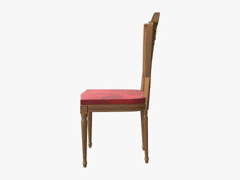 Wedding chair gold 3D Model